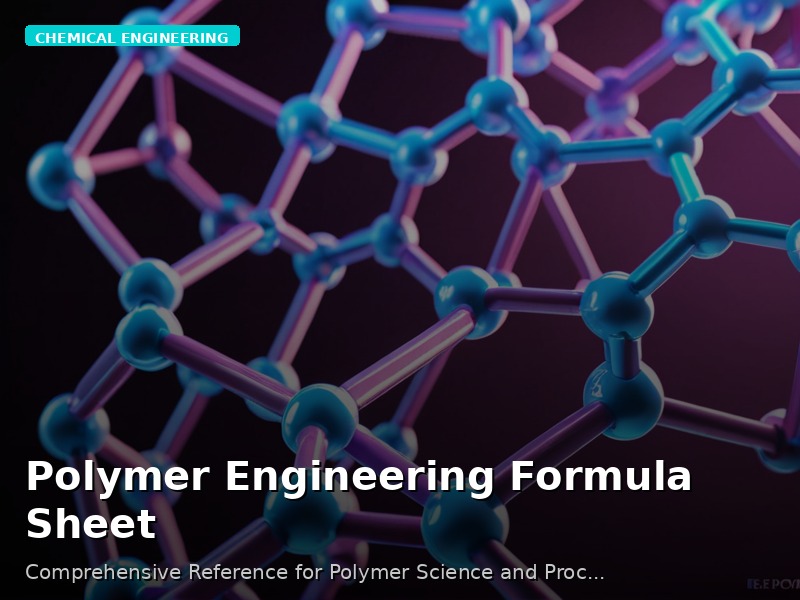 Polymer Engineering Formula Sheet