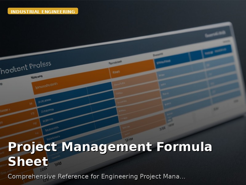 Project Management Formula Sheet