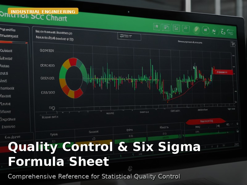 Quality Control & Six Sigma Formula Sheet