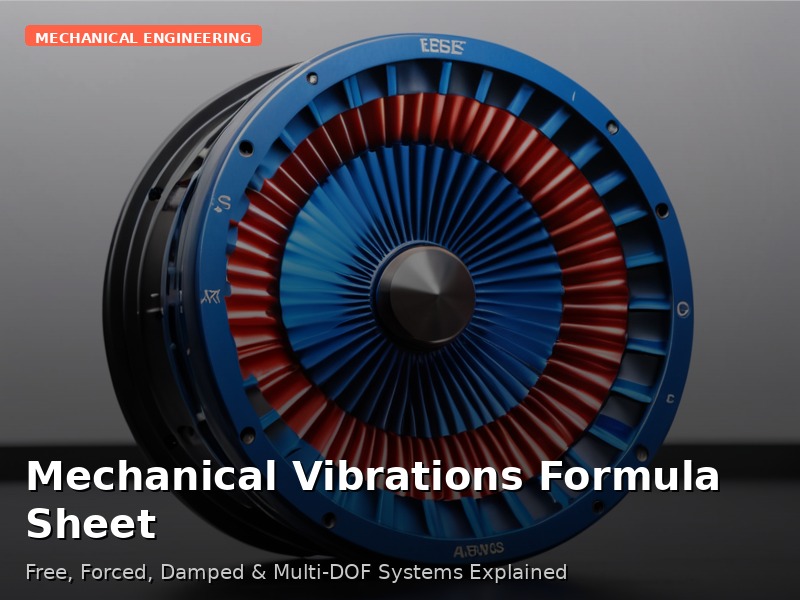 Mechanical Vibrations Formula Sheet