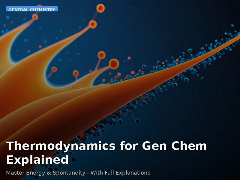 Thermodynamics for Gen Chem Explained
